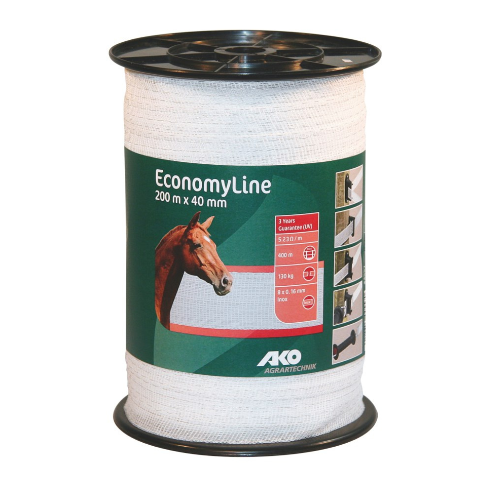 Elektriskā gana lenta EconomyLine, 200 m x 40 mm